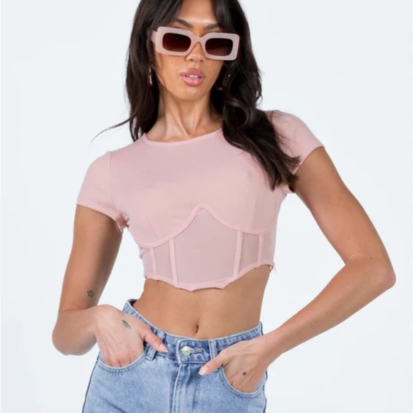 Princess Polly Not Your Baby Corset Pink - Picture 2 of 6